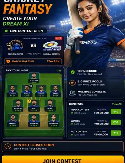 CRIC999 (cric999) fantasy cricket & matchday visual 3